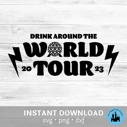 Epcot Drink Around the World Tour Digital Design