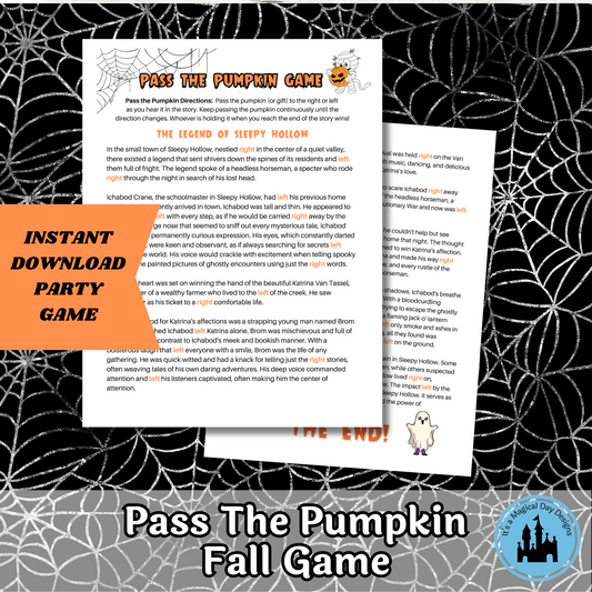 Pass the Pumpkin Printable Game