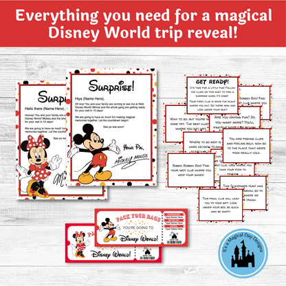 Complete Disney World Trip Reveal Kit