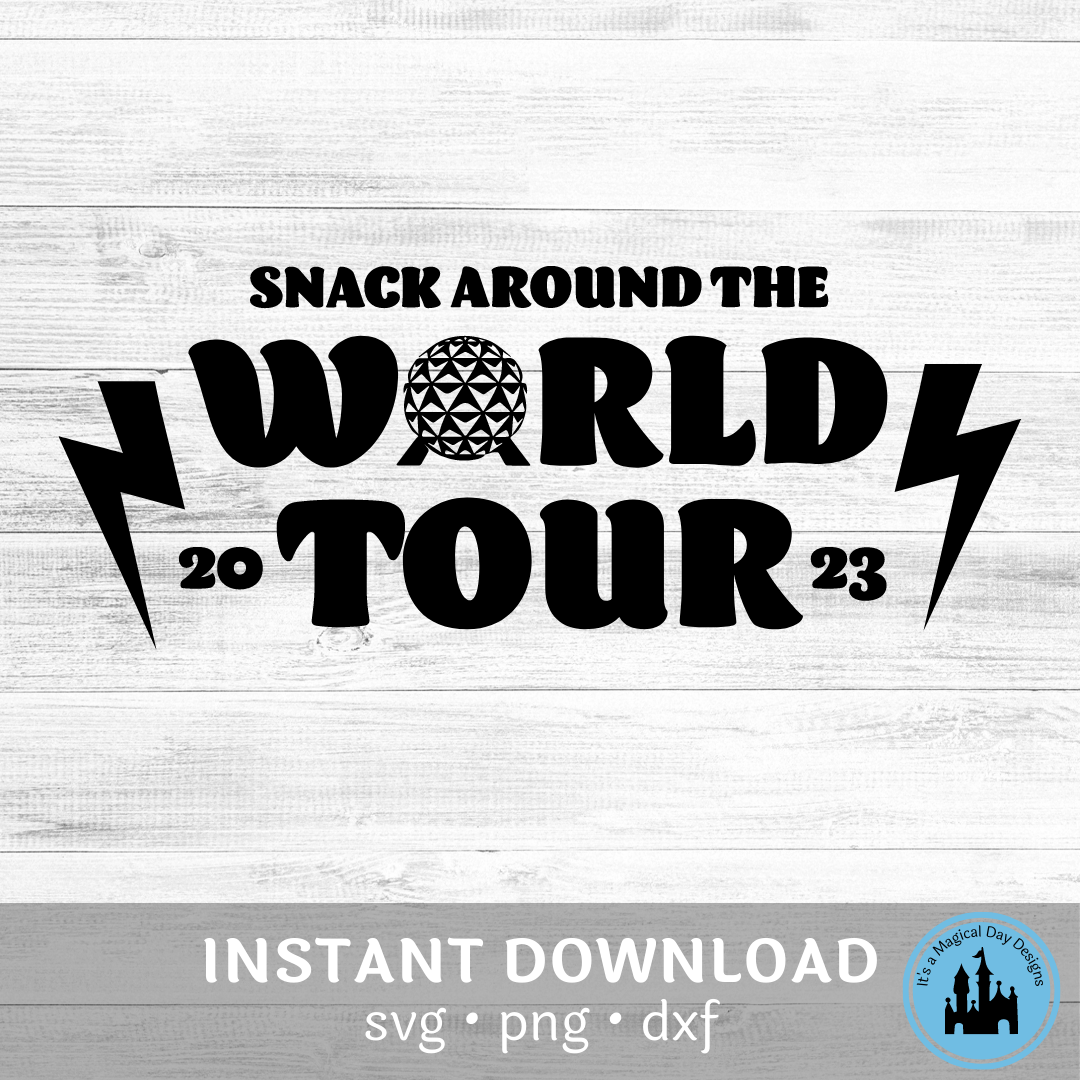 Epcot Snack Around the World Digital Design